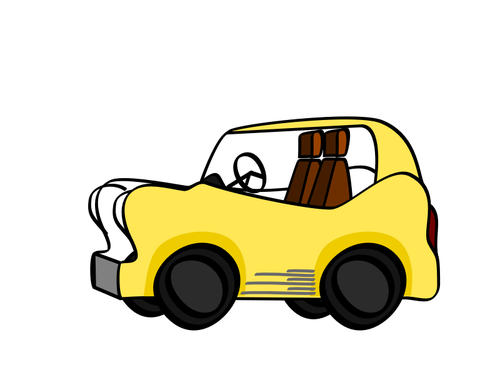 Image vectorielle de dessin animÃ© voiture sportive
