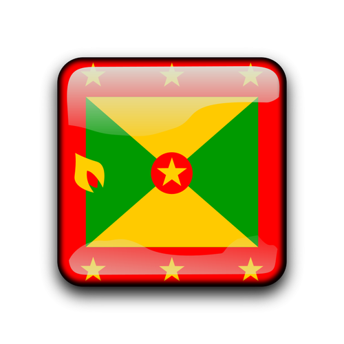 Grenadas flagga knappen