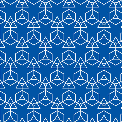 Blauwe achtergrond geometrische patroon