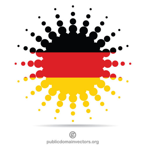 Deutsche Flagge Halbton-Effekt