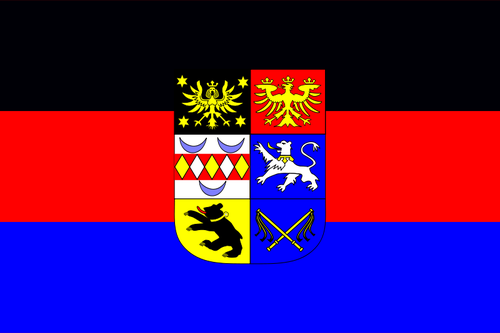 Flagge des Ã¶stlichen Friesland-Vektor-Bild