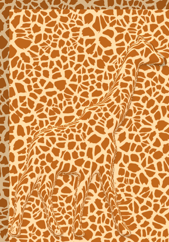 Girafa imprime imagem vetorial