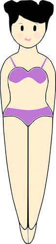 Girl in a bathing suit