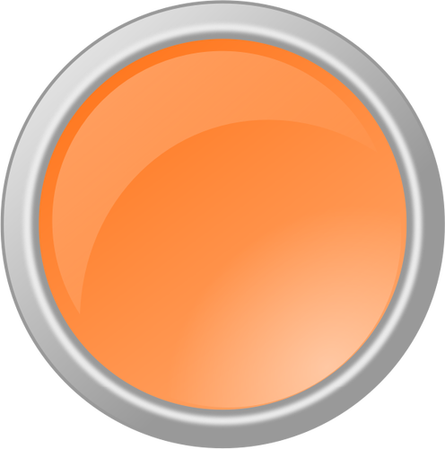 BotÃ£o laranja na imagem vetorial de moldura cinza
