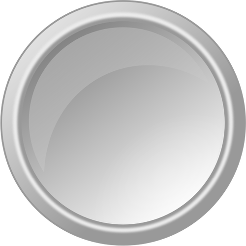 Light gray button vector image