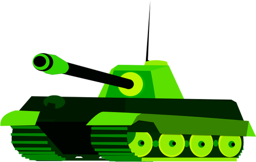 ZelenÃ½ tank vektorovÃ© kreslenÃ­