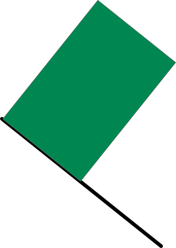 Vector images clipart de drapeau vert