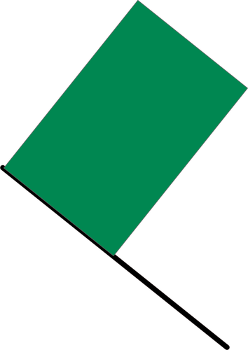 Vector images clipart de drapeau vert
