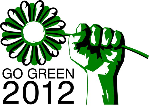 Go hijau partai politik simbol vektor gambar