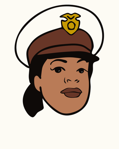 VektorovÃ© kreslenÃ­ policistka s kloboukem avatar