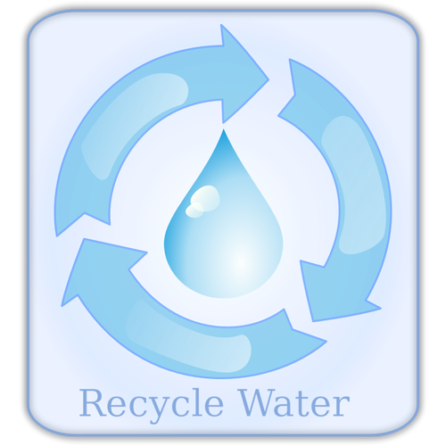 Recyklovat vodu znamenÃ­ vektorovÃ½ obrÃ¡zek