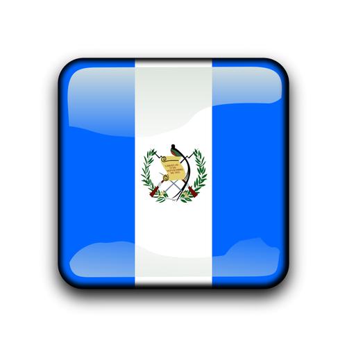 Guatemala flaggknappen vektor