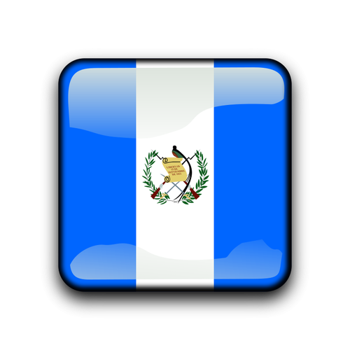 Guatemala flaggknappen vektor