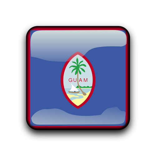 Guam vlajka vektorovÃ½ tlaÄÃ­tko