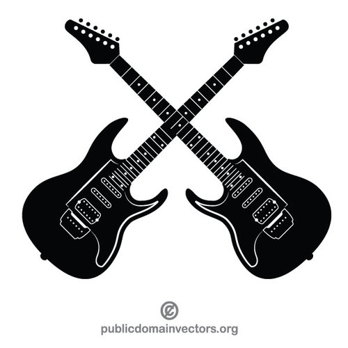 Guitarras elÃ©ctricas vector Clipart