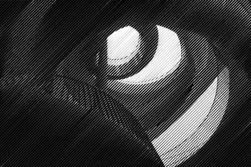 Escalier en noir et blanc
