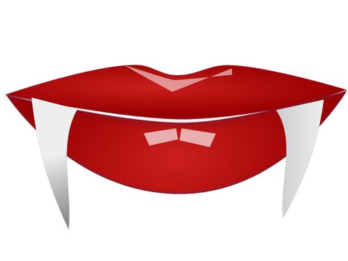 Halloween lips vector image