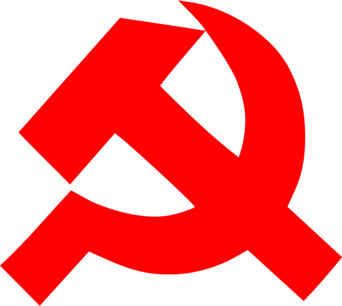 Comunismul semn de grosime secera ÅŸi vector miniaturi
