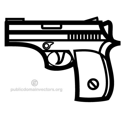 Disegno vettoriale di pistola