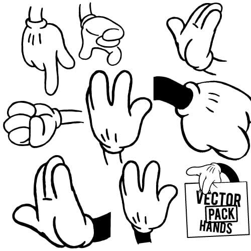 Tangan vektor pack