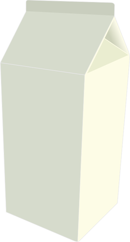 Grafica vettoriale della scatola di cartone di latte