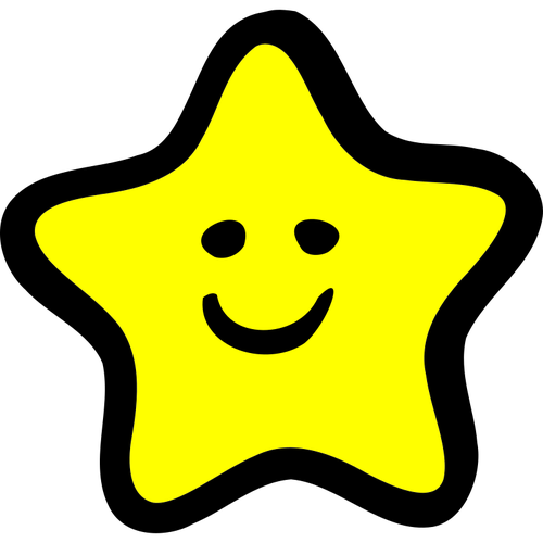 Happy skisserat Star