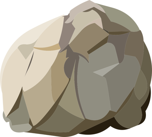 Harvestable rock vector illustration