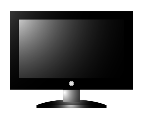 Televisione HDTV imposta immagine vettoriale
