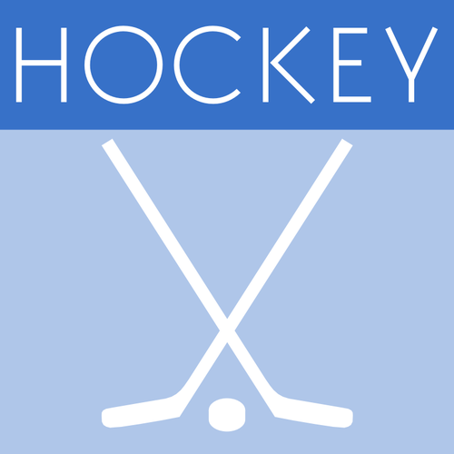 Vectorillustratie van hockey spel pictogram