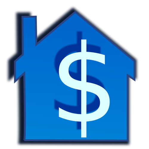 Grafica vettoriale prezzo casa