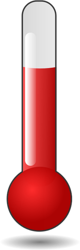 Termometer tube rÃ¸de vektorgrafikk
