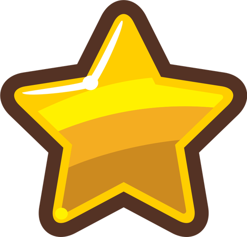 Cartoon gold star