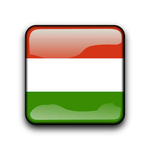 BotÃ£o de bandeira de vetor de Hungria