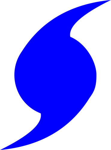 Imagine vectorialÄƒ dintre uraganelor albastru pictograma