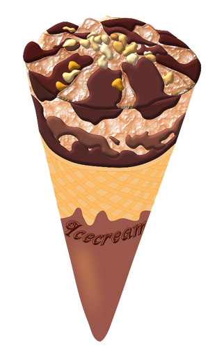 Grafika wektorowa lodÃ³w czekoladowych