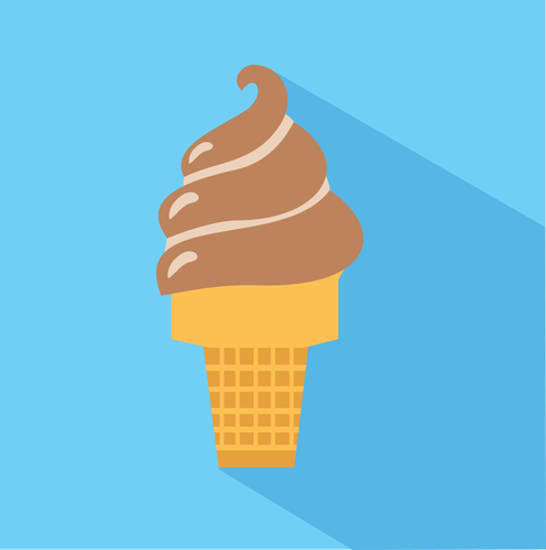 Chocolade-ijs pictogram
