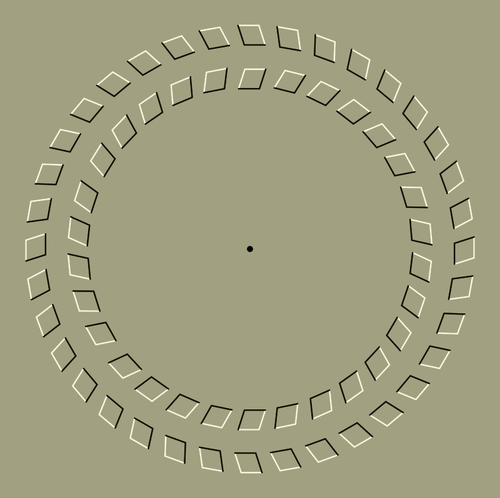 IlustraciÃ³n de vector de ilusiÃ³n Ã³ptica de spinning gear