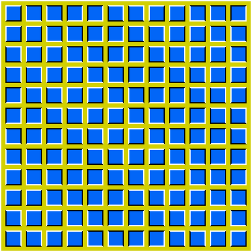 Illusione ottica quadrato ondulato grafica vettoriale