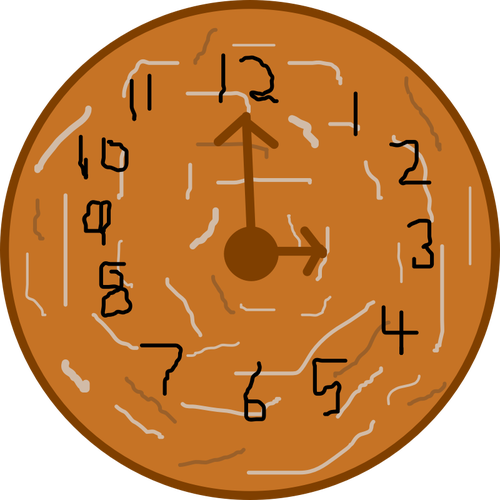 Brown clock