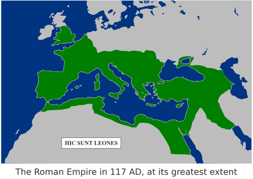 Kaart van het Romeinse rijk