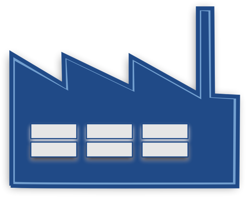 Immagine vettoriale di fabbrica icona