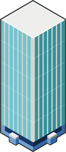 Vector image of high rise building