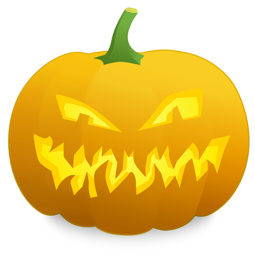 Mad pumpkin vector graphics