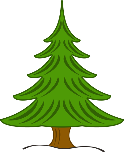 Vector de la imagen del Ã¡rbol de Navidad verde