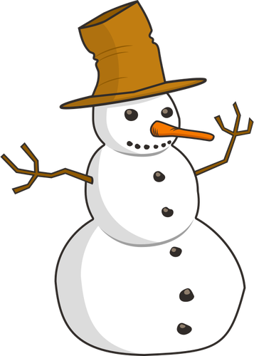 Snowman vector graphics
