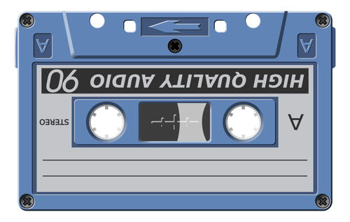 IlustraciÃ³n de vector de cassette de audio