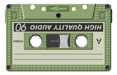 Graphiques vectoriels de cassette audio