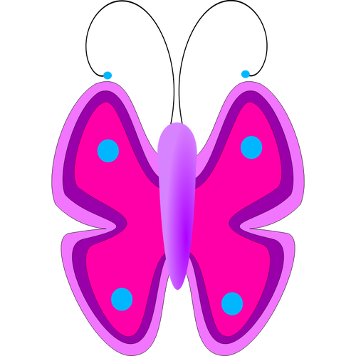 Cartoon roze vector afbeelding