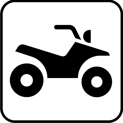 Vector de desen de motocicleta lane semn
