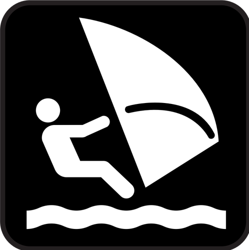 Pittogramma per ClipArt vettoriali di windsurf